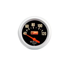 Autogauge เกจ์วัด หม้อน้ำ วัดหม้อน้ำ วัดความร้อน วัดความร้อนหม้อน้ำ ความร้อนหม้อน้ำ water temp gauge รุ่น black face 2.5 นิ้ว ( ขอบเงิน/ พื้นดำ)