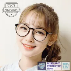 แว่นตากรองแสง แว่นกรองแสง กรอบแว่นตา แฟชั่น เกาหลี รุ่น AW 7860 (Black)(กรองแสงคอม กรองแสงมือถือ ถนอมสายตา)