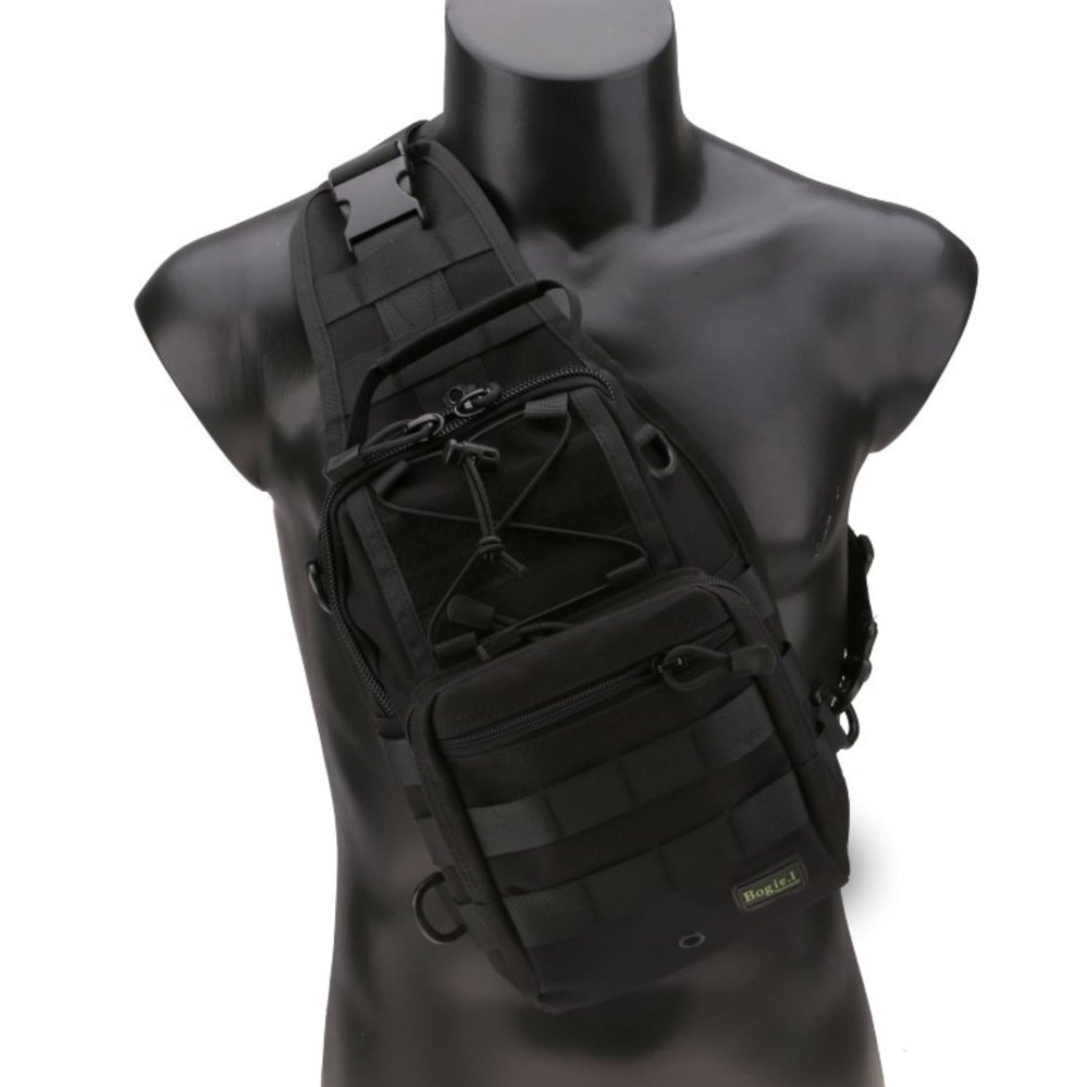 Bogie.1 กระเป๋าโบกี้วัน สะพายเฉียง Tactical Shoulder Bags สีดำ