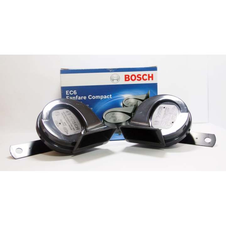 BOSCH แตรหอยโข่ง EC6 (V12) สีดำ(โทนเสียงต่ำ-สูง) BOSCH แตรหอยโข่ง EC6 (V12) สีดำ(โทนเสียงต่ำ-สูง)