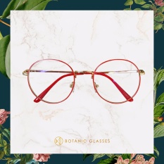 Botanic Glasses แว่นกรองแสง ทรงหยดน้ำ สีแดง