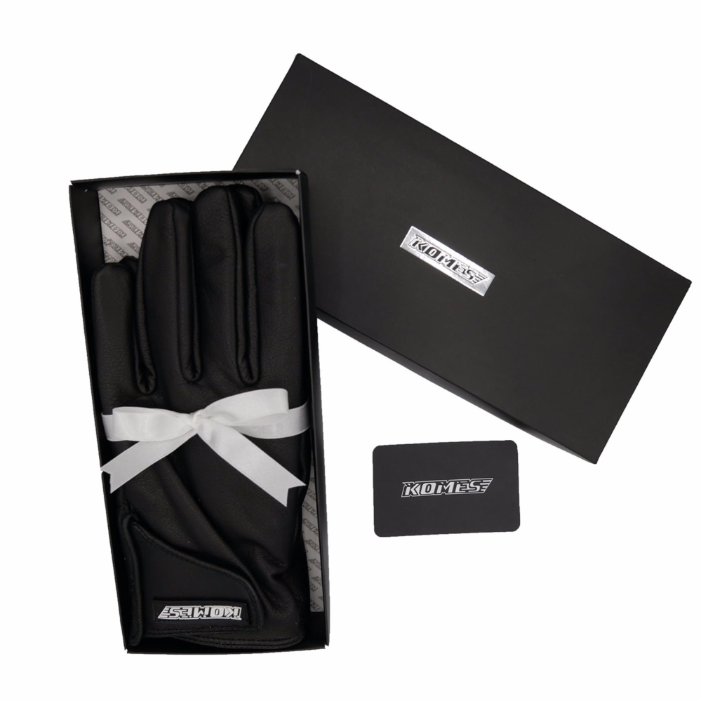 ถุงมือมอเตอร์ไซค์ บิ๊กไบค์ หนังแท้ by KOMES (SIZE L)