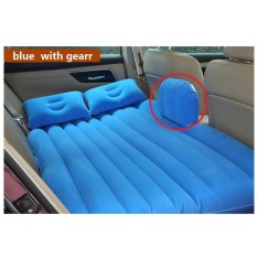 ที่นอนเป่าลมมีที่กั้น ในรถยนต์ พร้อมที่สูบไฟฟ้าในรถ Car Air bed (blue)