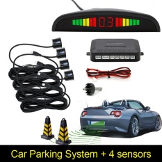 Car Auto Radar detectors ที่จอดรถสำรองทางเรดาร์กลับ With 4 Sensors Reverse
