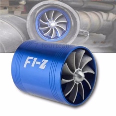 CAR F1Z พัดลม 2 ใบพัด ใส่ท่อกรองอากาศ เพิ่มแรงดัน ประหยัดน้ำมัน 64-74mm Supercharger Turbonator Turbo F1-Z Fuel Saver ECO Fan Dual Propellers BL