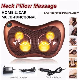 ขาย Car Massage Pillowหมอนนวดในรถ เครื่องนวดไฟฟ้าเบาะนวดไฟฟ้า Neck Massage Pillow หมอนนวดคอระบบอินฟาเรดสำหรับในบ้านและรถยนต์