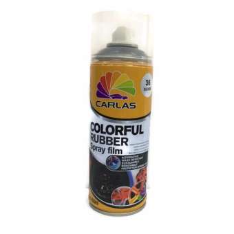 CARLAS Colorful Rubber Spray Film ขนาด 400ml. เบอร์ 36 สีเงิน