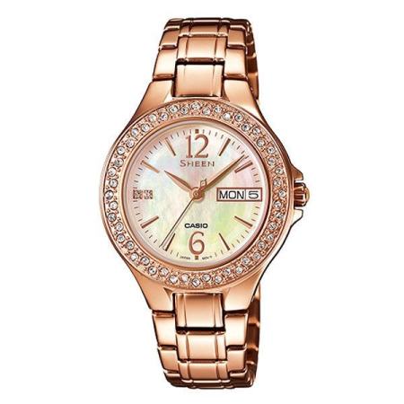 Casio Sheen  Pink Gold สายสแตนเลส รุ่น She-4800PG-9AUDR (ประกัน cmg)