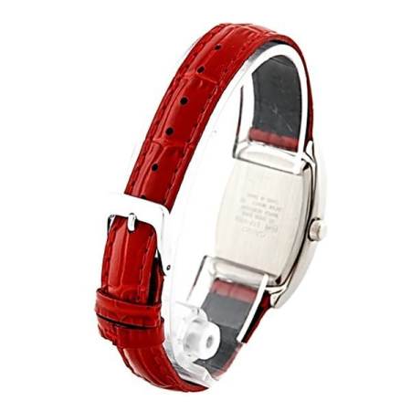 Watchup Casio Standard นาฬิกาข้อมือผู้หญิง สายหนัง รุ่น LTP-1208E-9B2 - Red