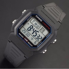 Win Watch Shop Casio รุ่น W-800H-1A  นาฬิกาข้อมือสำหรับผู้ชาย สายเรซิ่นสีดำ แบต 10 ปี -มั่นใจ ของแท้ 100% รับประกันสินค้า 1 ปีเต็ม (ส่งฟรี เคอรี่ทั่วไทย)