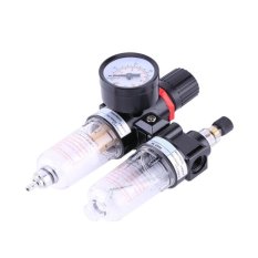 ชุดกรองลมดักน้ำปรับแรงดันลม ขนาด1/4 รุ่น AFC2000 Pneumatic Air Filter Regulator Lubricator Combinations Water Oil Separator
