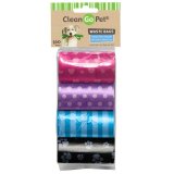 Clean Go Pet ถุงรีฟิลใส่กระเป๋าเก็บอึสัตว์เลี้ยง 160 ใบ ลายคลาสสิค