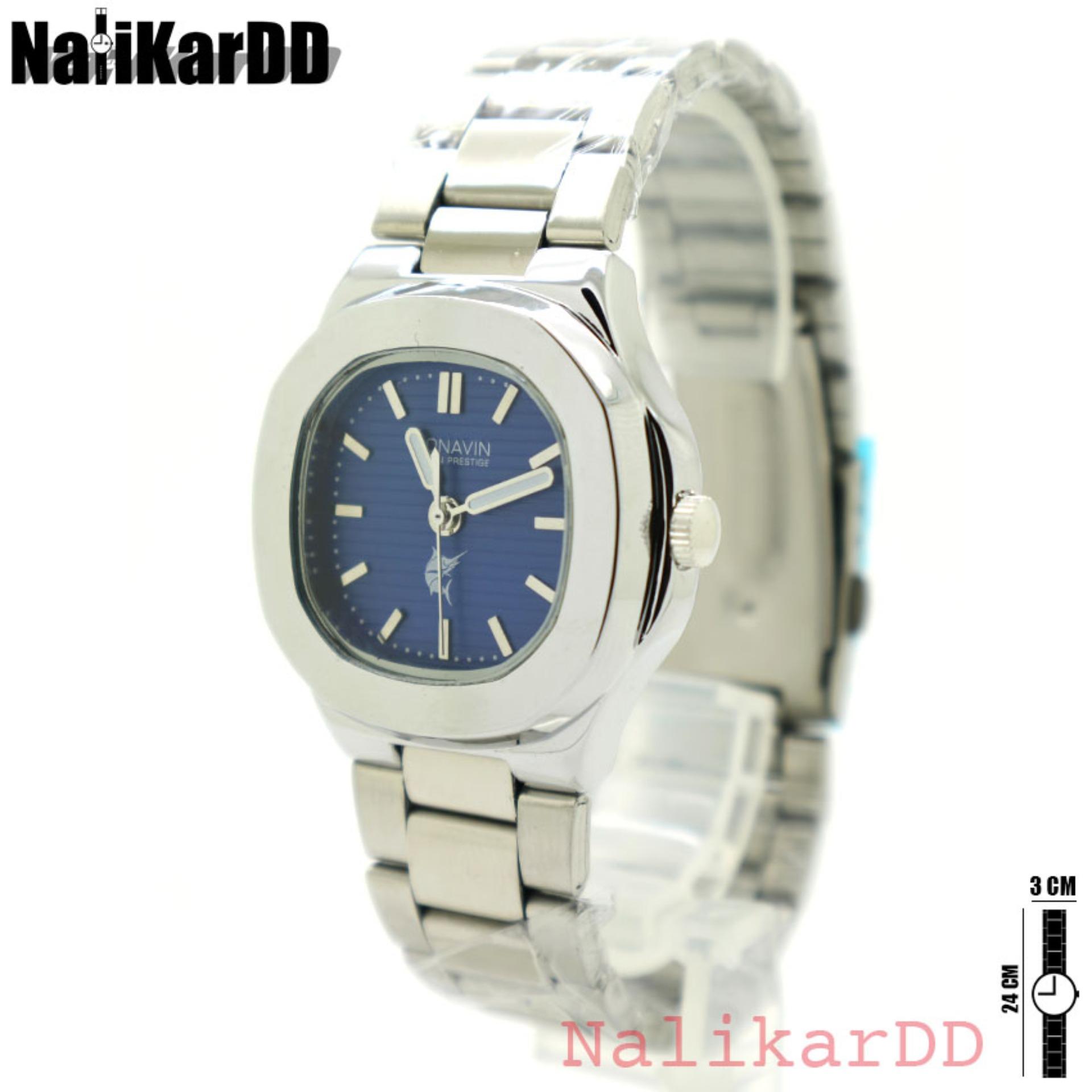 Conavin Watch (Nautilus) นาฬิกาสุภาพสตรีและเด็ก 12+ สาย Stainless Steel สีเงิน ระบบเข็ม