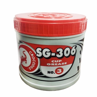 Crocodile จาระบี ตราจระเข้ รุ่นSG-306 3 เนื้อจาระบีสีแดง ขนาด0.5 กก. (1กป.)