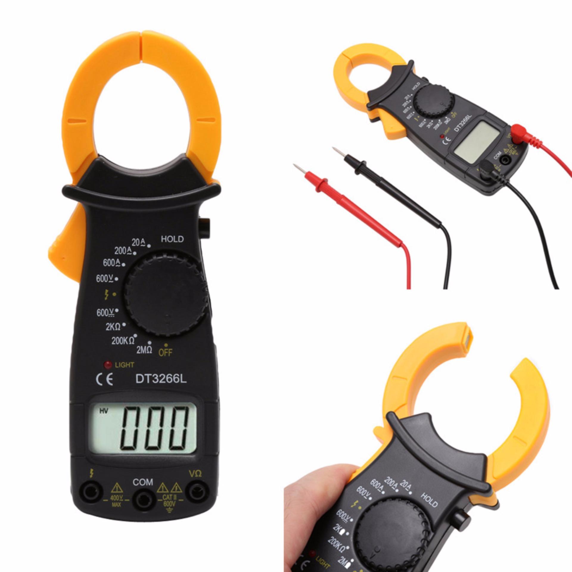 โปรโมชั่น Digital Clamp Meter Multimeter Current Volt Tester Tool