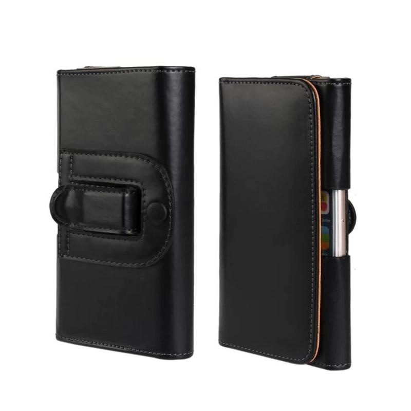 Durable Dirt-resistant PU Leather Belt Clip Pouch for iPhone 6 Plus Case Holster - intl