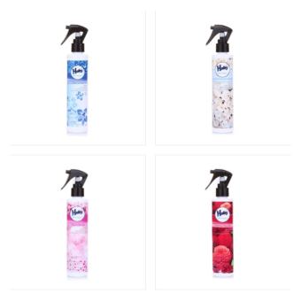 น้ำหอมฉีดผ้า (Fabric Spray) 4 สี สีกลิ่น คละสี (Grace & Relaxing) 180 ml.