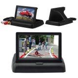   Foldable Auto Car 12V LCD TFT Rear Car View 4.3 inch HD Monitor Screen Playing - intl พันทิป
