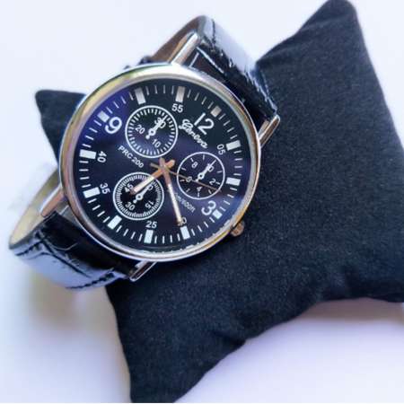 GENEVA Quartz Waterproof Arabic Digits หรูหรานาฬิกาข้อมือ สายหนัง กันน้ำ รุ่น 2018(black) GENEVA Quartz Waterproof Arabic Digits หรูหรานาฬิกาข้อมือ สายหนัง กันน้ำ รุ่น 2018(black)