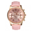 GENEVA watch นาฬิกาข้อมือแฟชั่นผู้หญิง Pink สีชมพู สายหนัง รุ่น WM0044