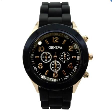 GENEVA watch นาฬิกาข้อมือผู้หญิง สีขาว สายยาง รุ่น WM0001  