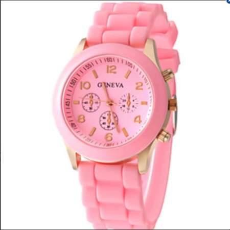 GENEVA watch นาฬิกาข้อมือผู้หญิง สีขาว สายยาง รุ่น WM0001  
