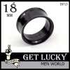 GET LUCKY ตุ้มหูผุ้ชาย จิวหู สีดำ E8713(1EA) จิวตาไก่ เบอร์ 18