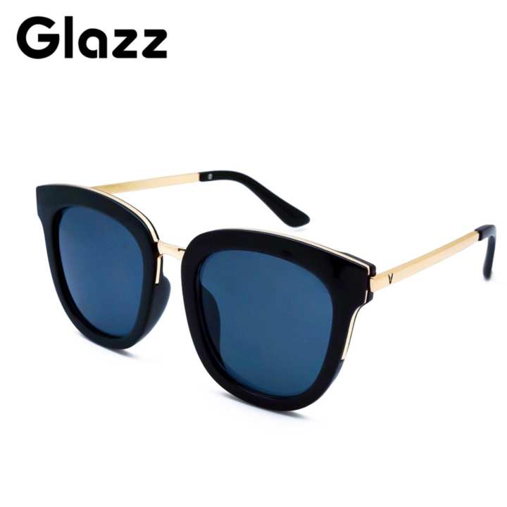 Glazz Sunglasses แว่นกันแดด Cat Eye Style รุ่น GZ-0103-BKS-BK (Black/Black)