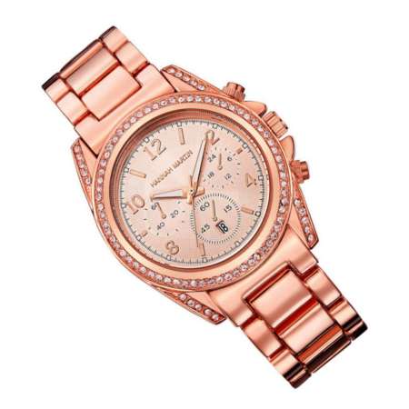 HANNAH MARTIN นาฬิกาข้อมือผู้หญิงสายสแตนเลสสีโรสด์โกล์ดรุ่น HM1107 ( Clearance ลดสุดๆ)