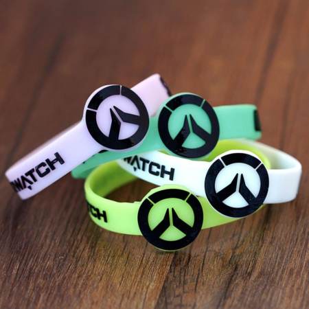 Hequ OW Overwatch Silicone Bracelet Fashion Wristb Great Gift new chic style Green - intl