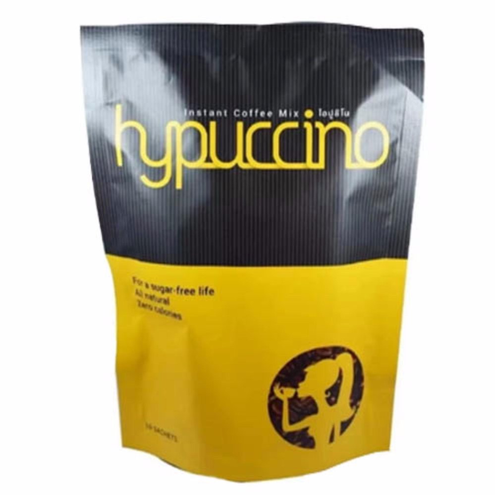 Hypuccino instant coffee mix กาแฟลดน้ำหนัก เพื่อผิวสวยสุขภาพดี รสคาปูชิโน่ 10 ซอง (1 ห่อ)