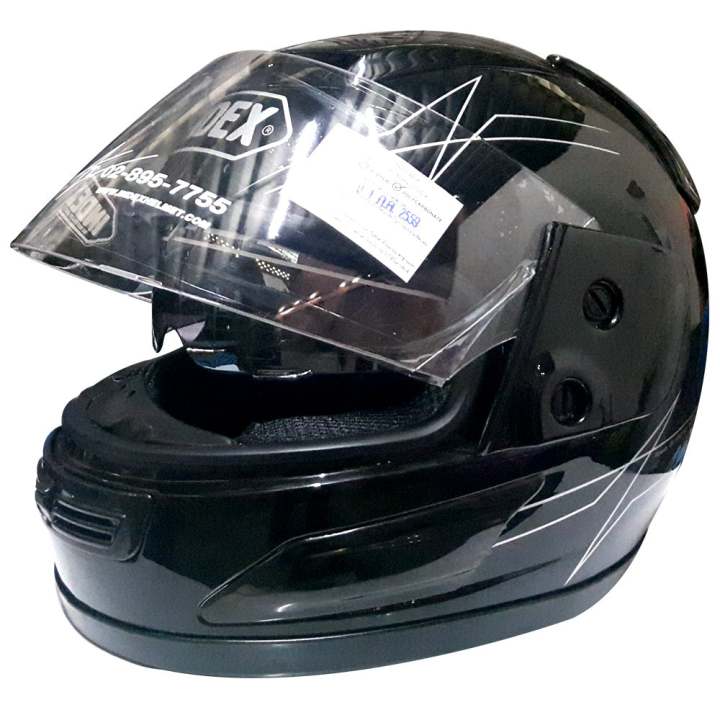 INDEX หมวกกันน๊อค 811 i-Shield หน้ากากสองชั้น สีดำ INDEX หมวกกันน๊อค 811 i-Shield หน้ากากสองชั้น สีดำ