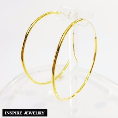 Inspire Jewelry ,ต่างหูห่วงกลม หุ้มทองแท้ 100$K สวยหรู