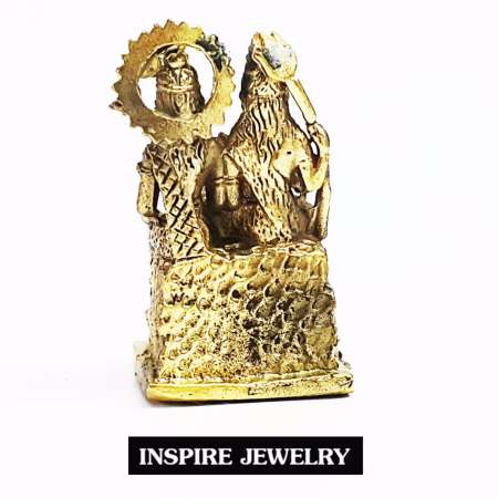 Inspire Jewelry บูชาครอบครัวพระพิฆเนศเทพโอรสของพระศิวะเทพและพระแม่อุมาเทวี  ขนาด 3x1.5cm. หล่อจากทองเหลือง ทุกเทศกาล ปีใหม่ วันเกิด ของขวัญ  วาเลนไทน์ แสดงความยินดี  บูชา ห้องพระ ห้องทำงาน 