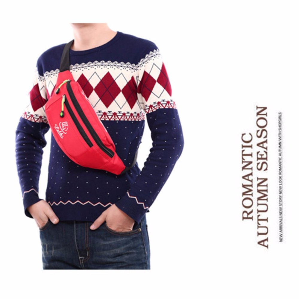 JJ กระเป๋าผ้า High quality nylon fabric กระเป๋าคาดเอว กระเป๋าวิ่ง กระเป๋าสะพาย Travel Waist Bag