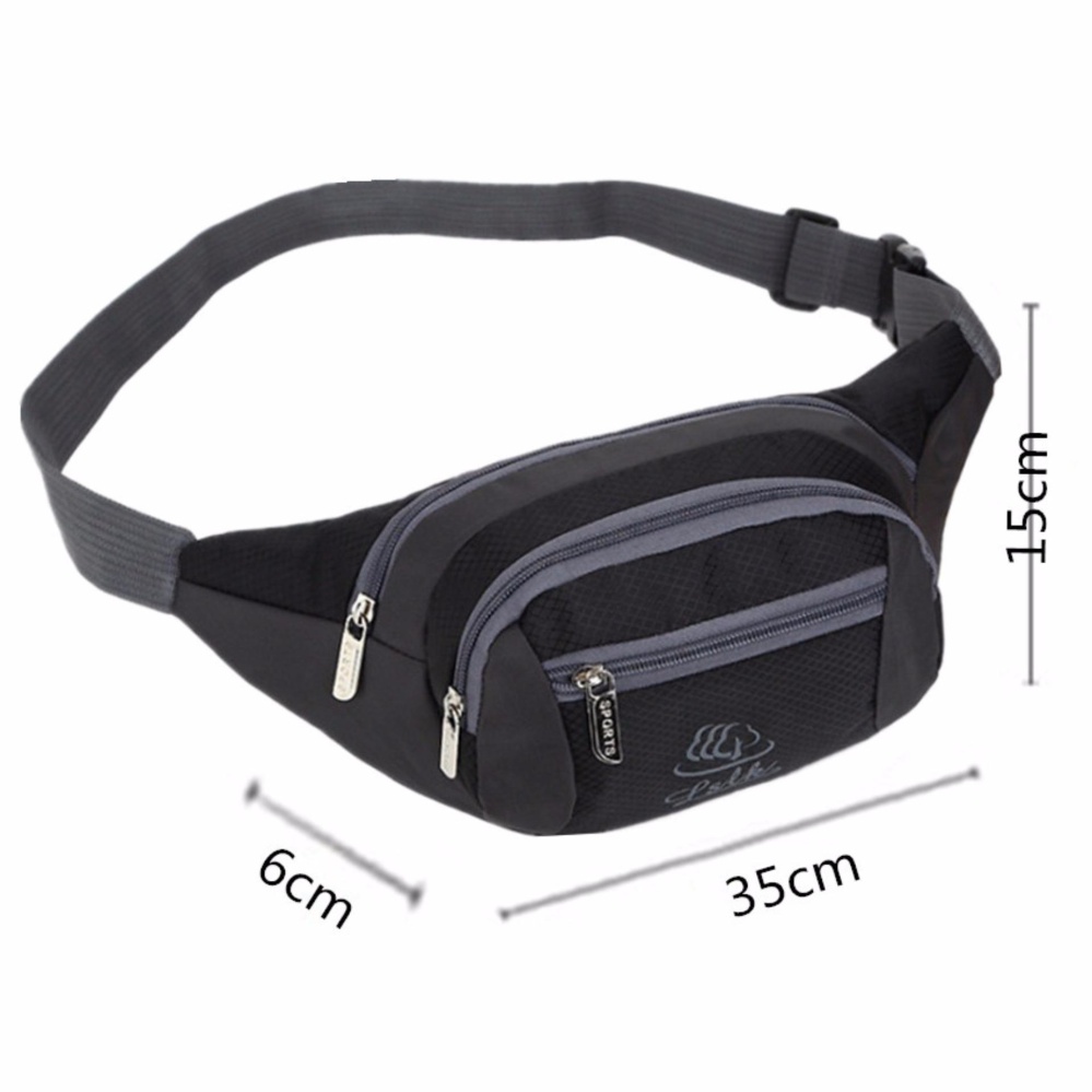 JJ กระเป๋าผ้า High quality nylon fabric กระเป๋าคาดเอว กระเป๋าวิ่ง กระเป๋าสะพาย Travel Waist Bag รุ่น 906