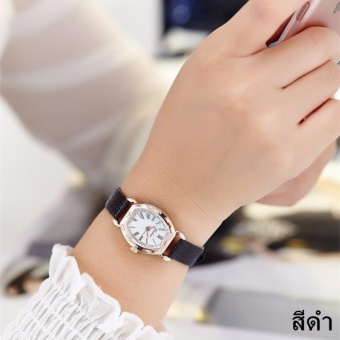 ดูภาพ JJแฟชั่นผู้หญิง Watch นาฬิกาข้อมือผู้หญิง สายหนังพียู รุ่น (black) เพิ่มเติม JJแฟชั่นผู้หญิง Watch นาฬิกาข้อมือผู้หญิง สายหนังพียู รุ่น (black)