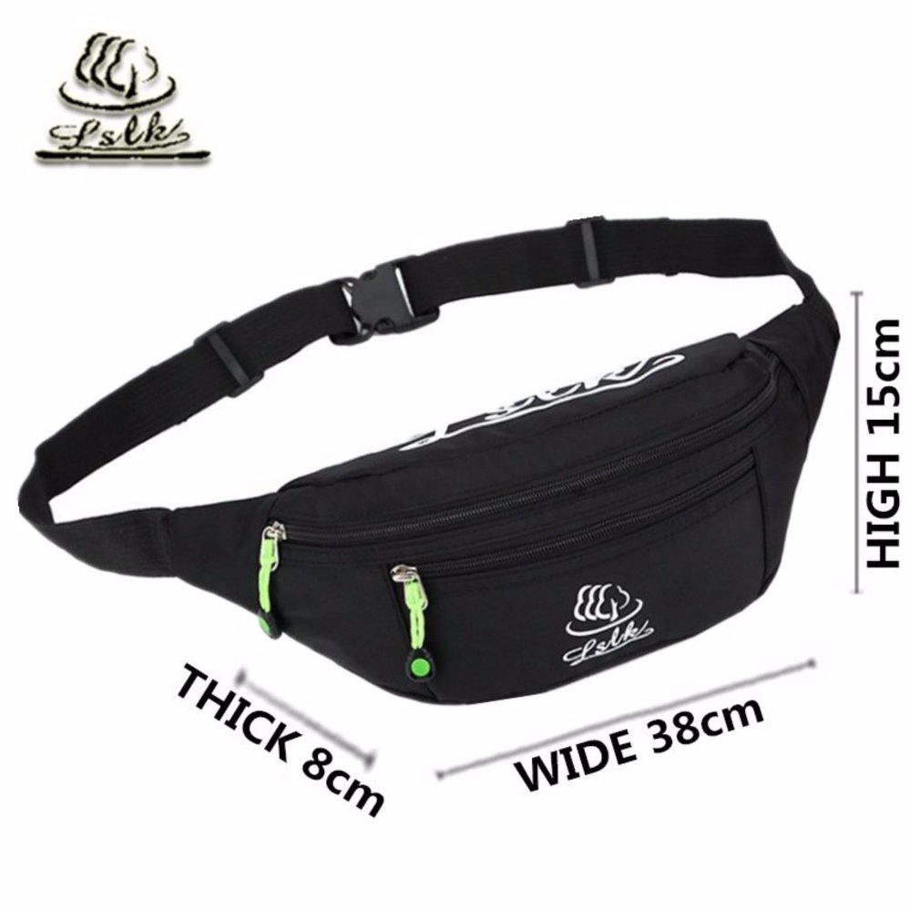 JJกระเป๋าผ้า High quality nylon fabric กระเป๋าคาดเอว กระเป๋าวิ่ง กระเป๋าสะพาย Travel Waist Bag