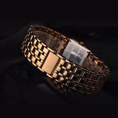 Julius นาฬิกาข้อมือผู้หญิง สาย/ตัวเรือน โลหะผสม รุ่น JA-648 (brown)