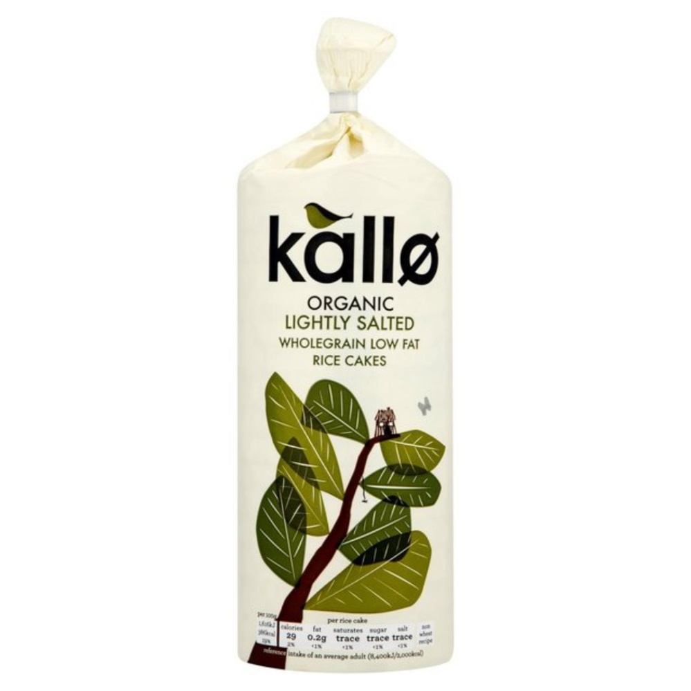ราคา Kallo Fair Trade Organic Lightly Salted Whole Grain Low Fat Rice Cakes 130g Pearl