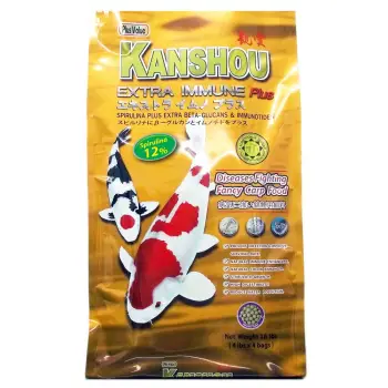 รีวิว KANSHOU EXTRA IMMUNE SPIRULINA 12% อาหารปลาคาร์พเกรดพรีเมี่ยม - เม็ดกลาง ขนาด 7.2 กก. ดีไหม