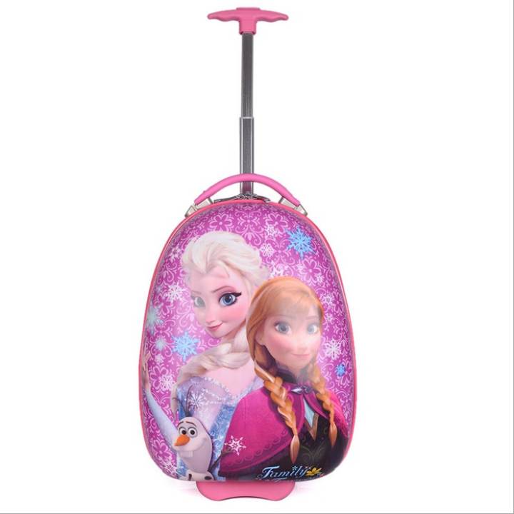 Kids Luggage Bag ABS PC Cartoon Plastic Suitcase on Wheels Egg-shaped Trolley Box Children Schoolbags - Intl
