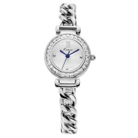 Kimio นาฬิกาข้อมือผู้หญิง สายสแตนเลส รุ่น KW6030 Silver (แถมฟรี กล่องใส่เครื่องประดับ Elegance Jewelry Box คละสี มูลค่า 390-)