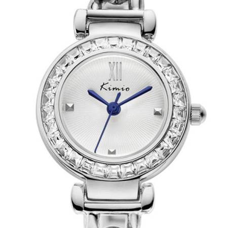 Kimio นาฬิกาข้อมือผู้หญิง สายสแตนเลส รุ่น KW6030 Silver (แถมฟรี กล่องใส่เครื่องประดับ Elegance Jewelry Box คละสี มูลค่า 390-)