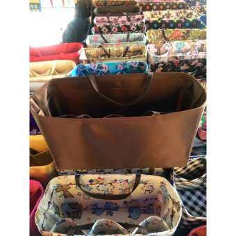 กระเป๋าจัดระเบียบขนาด 25CM (สีน้ำตาล) ที่จัดระเบียบในกระเป๋าถือ 25 เซนติเมตร Bag Organize 25CM Bag in Bag Organize (BROWN) T0100