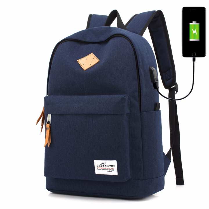 กระเป๋าสะพายหลัง กระเป๋าเป้เดินทาง กระเป๋าเป้ผู้ชาย กระเป๋าโน๊ตบุ๊ค กระเป๋าเป้เท่ๆ มีช่อง USB ชาร์จโทรศัพท์มือถือ