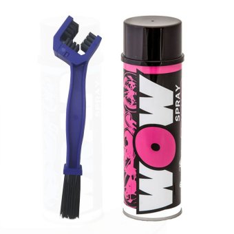 LUBE71 WOW SPRAY+CHAIN BRUSH : BIGBIKE-Motorcycle 600ml สเปรย์ล้างโซ่+แปรงล้างโซ่ LUBE71 WOW SPRAY+CHAIN BRUSH : BIGBIKE-Motorcycle 600ml สเปรย์ล้างโซ่+แปรงล้างโซ่