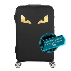 ผ้าคลุมกระเป๋าเดินทาง (Luggage Cover Protector) รุ่น eye550-L (25-28 นิ้ว)“แถมฟรี ถุงสูญญากาศ Vacuum Zipper Bag”