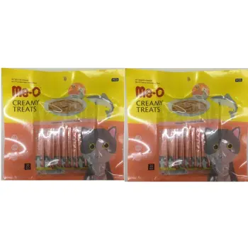 โปรโมชั่น Me-o Creamy แมวเลีย รสแซลมอน 1 ห่อ บรรจุ 20 ซอง ( 2 units ) พันทิป