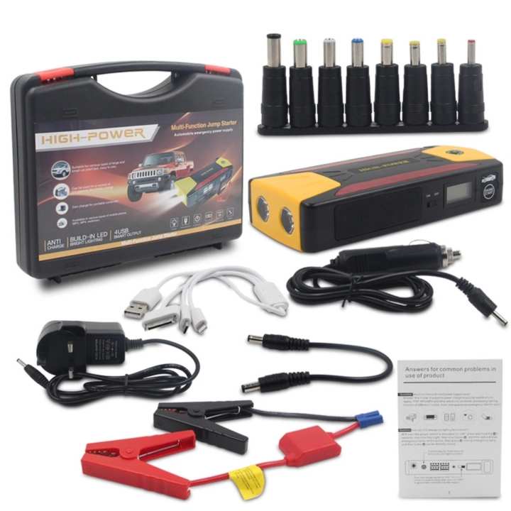 Mini Portable Car Jump Starter 69800mah Emergency Start 4 USB Power Bank Battery Charger